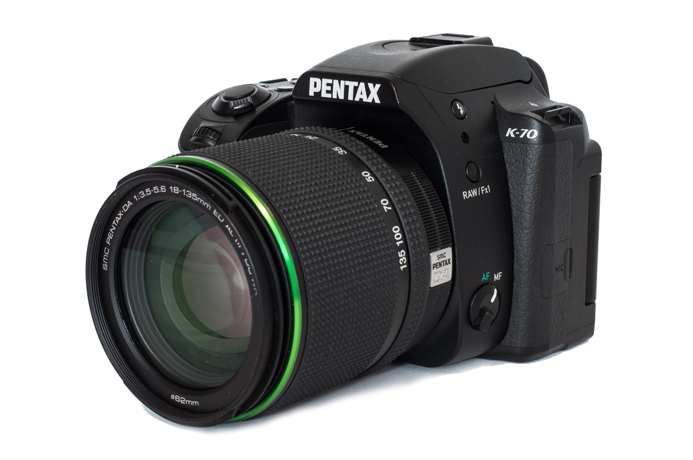 The Pentax K-70 with DA 18-135mm WR kit lens