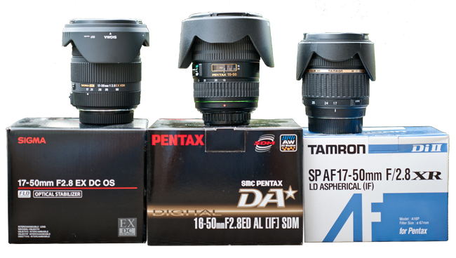 Sigma 17-50mm vs Tamron 17-50mm vs Pentax DA* 16-50mm F2.8